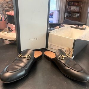 Gucci Betis Glamour Nero Slides size 6